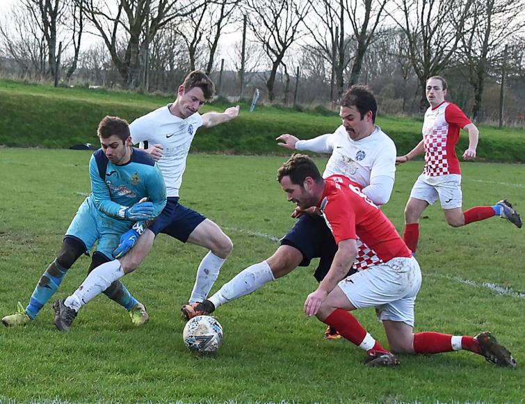 Fishguard Sports face a tough test at home against Penlan Club. Pictures by Johnny Morris